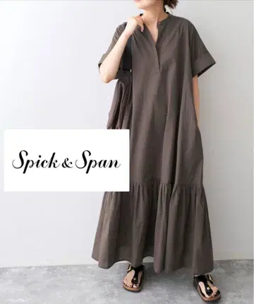 Spick and Span 론 티어드 맥시 원피스