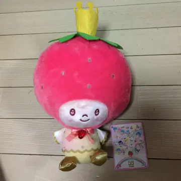 산리오 딸기 신문 50주년 봉제 인형 딸기 왕