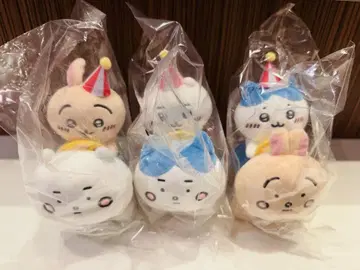 치이카와 랜드 피포포 봉제 인형 3개 세트 치이카와 하치와레 토끼