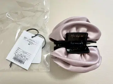 헤르립토 로즈 새틴 헤어클립 로즈 핑크