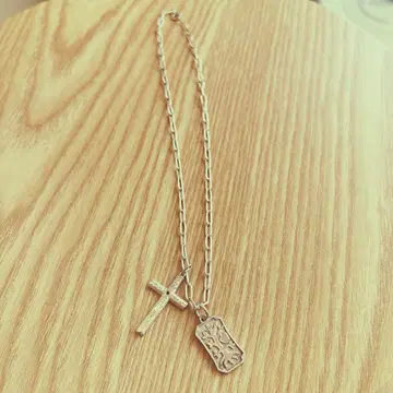 agete 실버 목걸이
