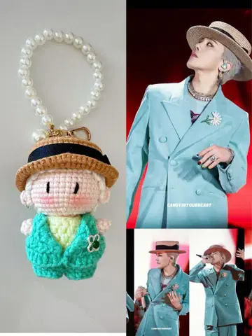 핸드메이드 G-DRAGON 지용 월드 투어 그린 수트 모티브