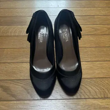 블랙 새틴 하이힐 Msize