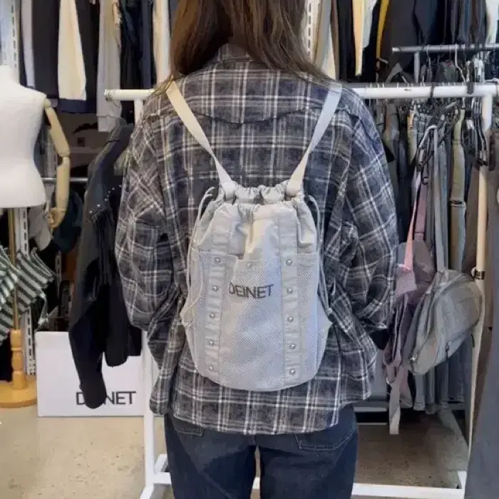 [THE MUSEUM VISITOR] ダブル レイヤード DOT BACK PACK THE MUSEUM VISITOR | 더뮤지엄비지터 The Museum Visitor