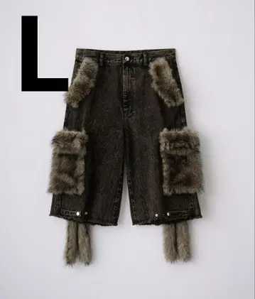 GRANCY 데님 하프 팬츠 브라운 L