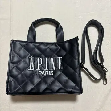 epine 에피누 퀼팅 토트 숄더백 무크 도서 블랙 검정