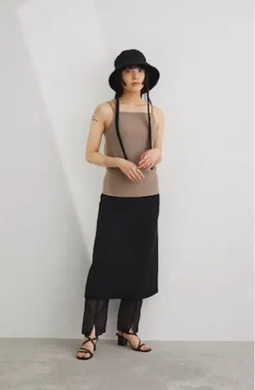 STYLEMIXER 스타일 믹서 레이어드 스커트 블랙 검정
