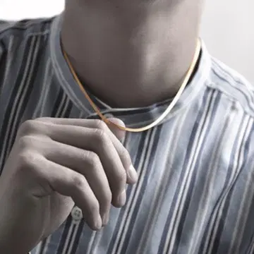 SAAD 스네이크 플랫 실버 925 체인 폭 2.0mm