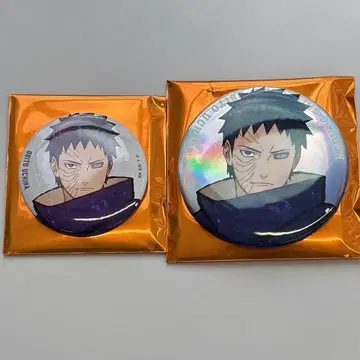 우치하 오비토 캔뱃지 2종 세트 NARUTO 베이스 야드 도쿄