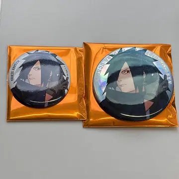 우치 마다라 캔뱃지 2종 세트 NARUTO 베이스 야드 도쿄