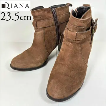 DIANA 다이애나 23.5 벨트 숏부츠 브라운 가죽