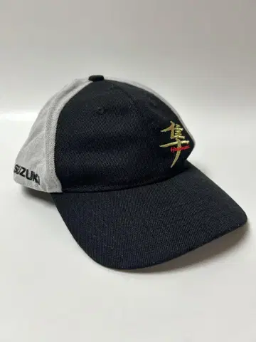 SUZUKI 스즈키 하야부사 자수 로고 캡 블랙/그레이 하야부사 역 축제