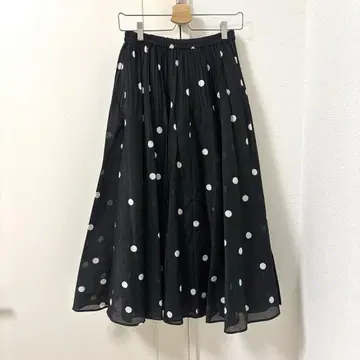 UNITED ARROWS 오간자 도트 스커트