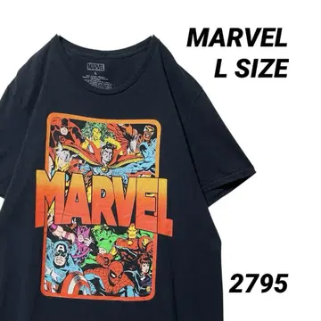 MARVEL 마블 아메리칸 코믹스 캐릭터 티셔츠 L 빅 프린트