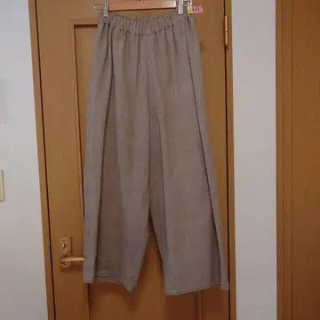 바바구리 와이드 팬츠 베이지색