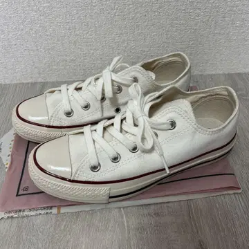 CONVERSE 로우 컷 스니커즈 화이트 여성용