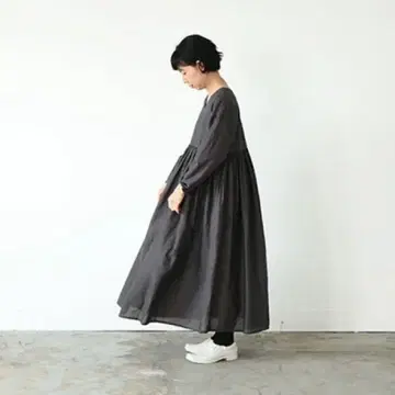 HAU 개더 원피스 evam eva 북유럽 생활용품점 리제타