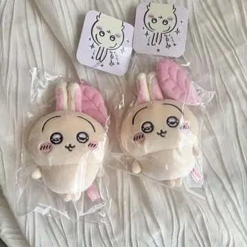 치이카와 (먼작귀) 깔끔한 눈의 토끼 마스코트 2개 세트