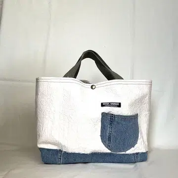 토트백 화이트/데님