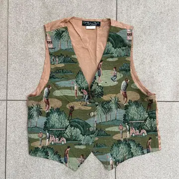 빈티지 베스트 골프 패턴 made in USA