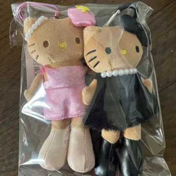 키티 GOGO 갸루 마스코트 블랙 드레스 갸루
