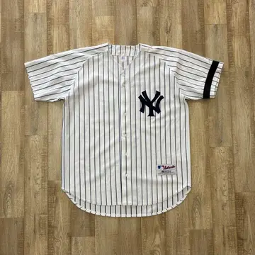 레어] 90's USA제 당시 상품 양키스 사인 포함 BB 셔츠 48