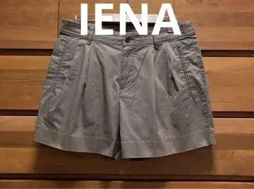 IENA 브라운 숏 턱 팬츠 M 이에나 스픽 앤 스팬 프레임워크