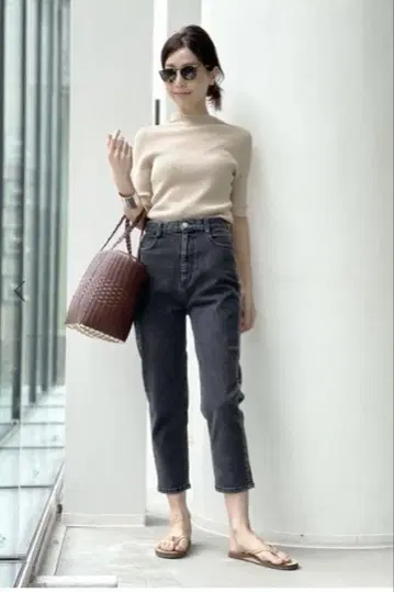 라빠르망 High rise tappered denim 25