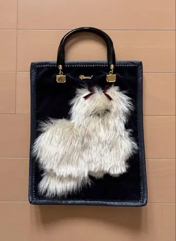 MUVEIL dog 모티브 토트백