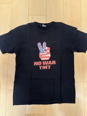 TMT NO WAR 티셔츠 블랙 L 사이즈