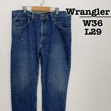 Wrangler 레귤러 핏 청바지 블루 W36L29 멕시코제