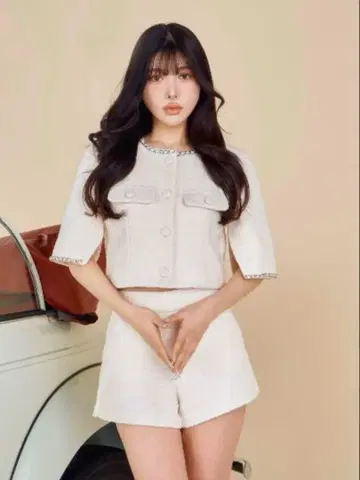 darich 다리치 체인 트위드 셋업 M