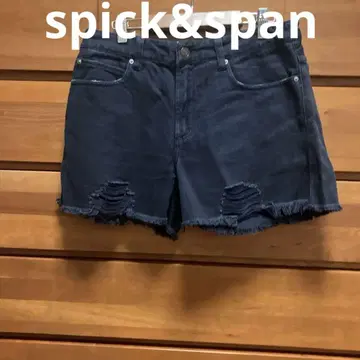 spick&span 네이비 데미지 숏 팬츠 스픽 앤 스팬 M