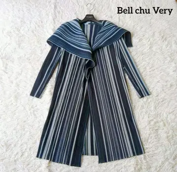 Bell chu Very 벨츄 베리 플리츠 가디건 스트라이프 패턴