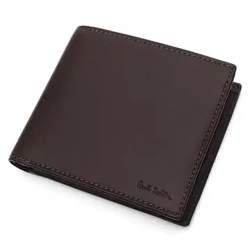 G06227W 미사용품 폴스미스 2단 폴더형 지갑 다크 브라운