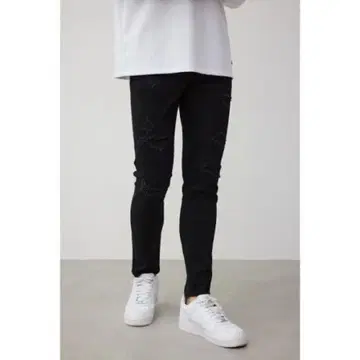 아줄바이마우지 데미지 스키니 남성용
