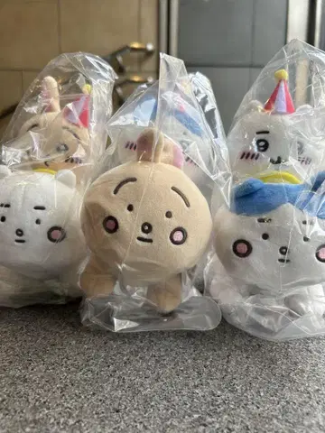 치이카와 랜드 피포포 봉제 인형 3개 세트 치이카와 하치와레 토끼