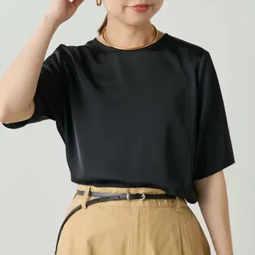 새상품 라운지 드레스 Loungedress 새틴 T 블라우스 오피스