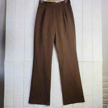 Je Vis 브라운 스트라이프 슬랙스 허리 64cm M 사이즈