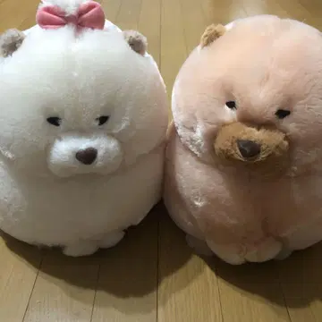 모후견 JB 봉제 인형 차우넨 차우탄 리본 2종 세트