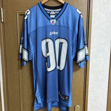 NFL 리복 리복 라이온스 게임 셔츠 풋볼 셔츠