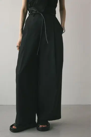 STYLEMIXER 로우 웨스트 와이드 팬츠 스타미키 스타일 믹서기