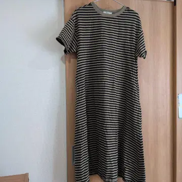 FREAK'S STORE 스트라이프 반팔 원피스 F 사이즈