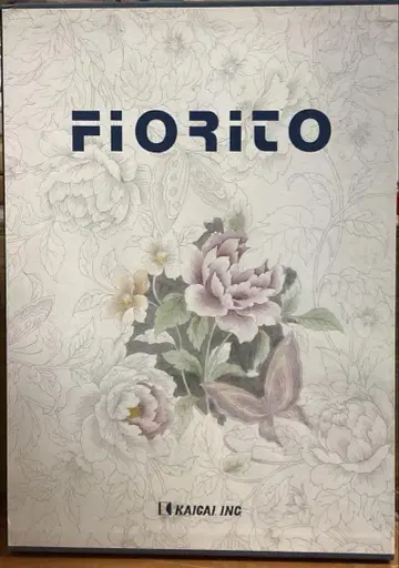 FIORITO 꽃 텍스타일 디자인 대형 도서