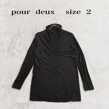 pour deux 터틀넥 긴팔 티셔츠 사이즈 2