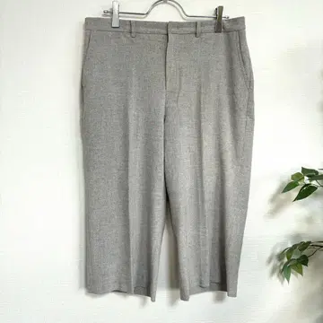 비쓰리 크롭 와이드 팬츠 하프 팬츠 LL 넉넉한 여름 캐주얼