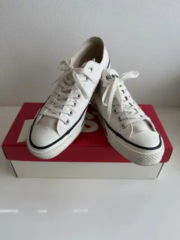 ALL STAR 화이트 로우 컷 스니커즈