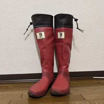 버드 워칭 장화 빨간색 S 사이즈