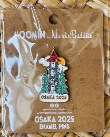 오사카 간사이 엑스포 EXPO2025 핀 배지 무민 저택 무민 북유럽관