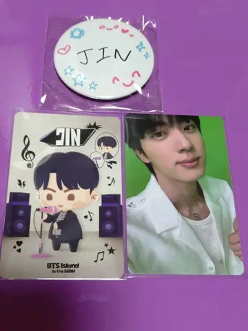 BTS JIN 캔뱃지
